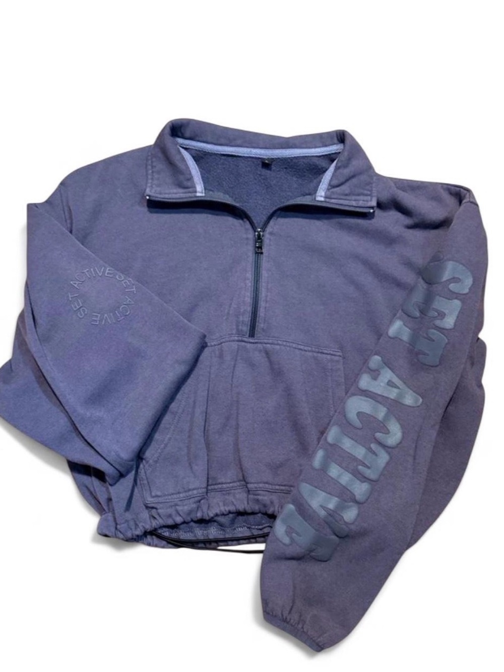 SET Active Women's Long Sleeve Quarter-Zip Pullover in Dusty Purple